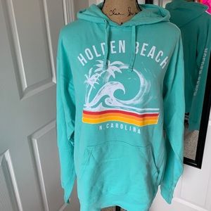 Holden Beach Teal Hoodie